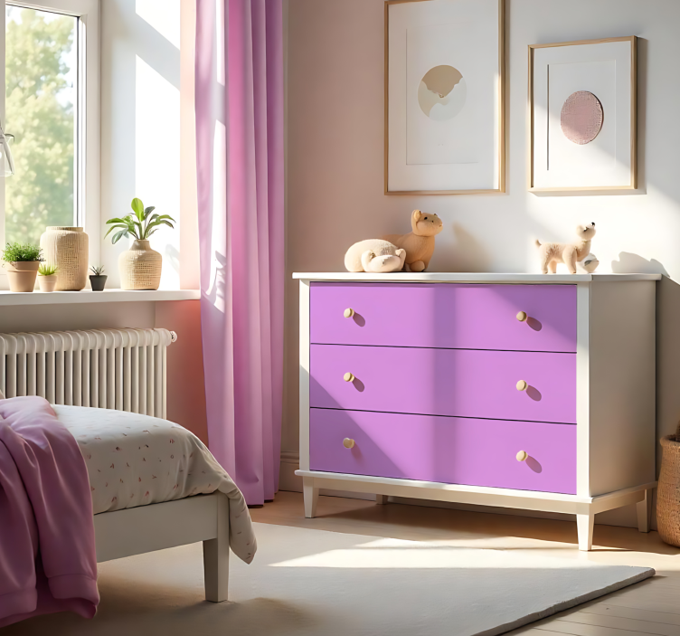 贴纸乙烯基 哑光粉色 - TenStickers