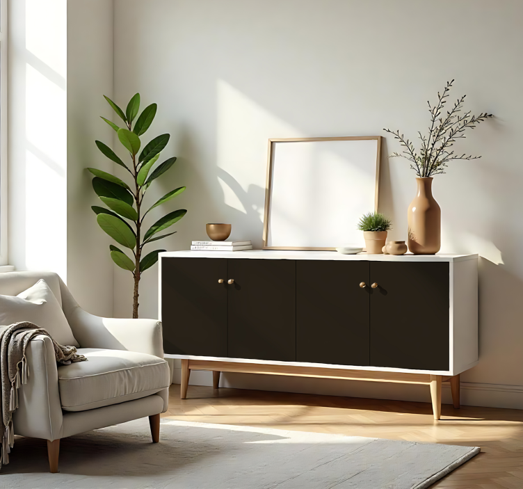 贴纸乙烯基 哑光深棕色 - TenStickers