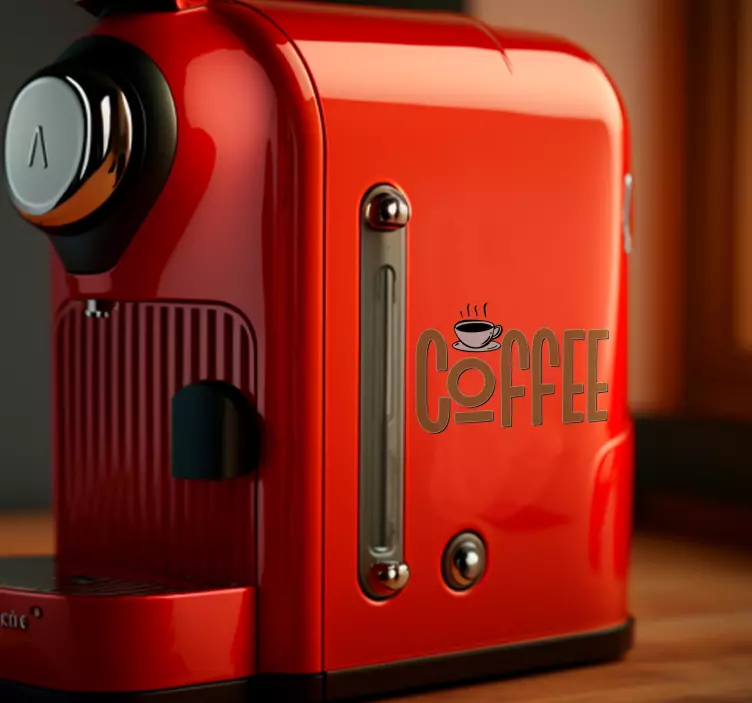 电器贴纸复古咖啡 - TenStickers