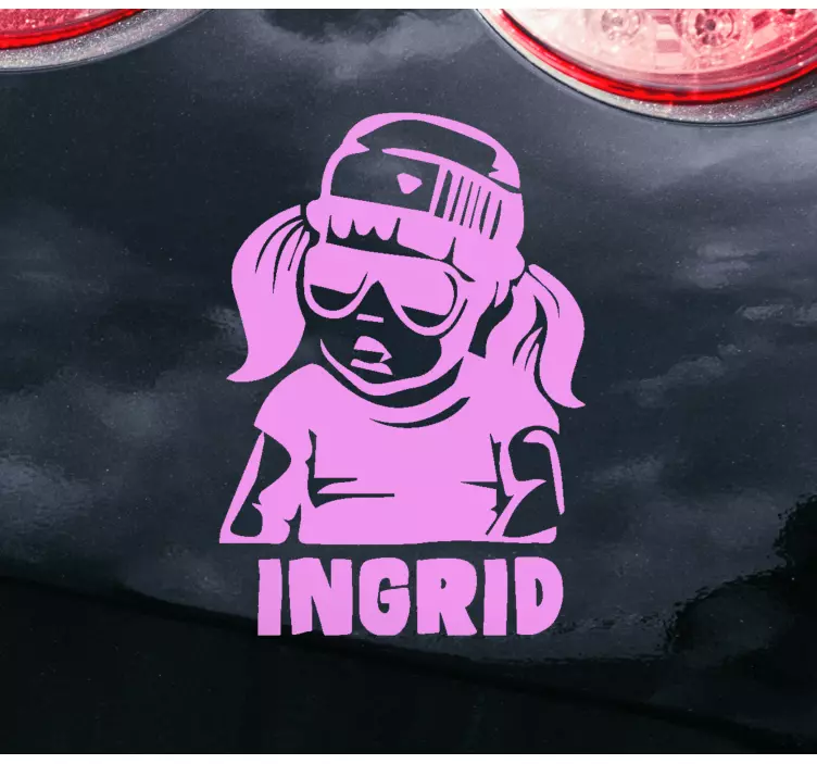 动物贴画酷女孩角色 - TenStickers