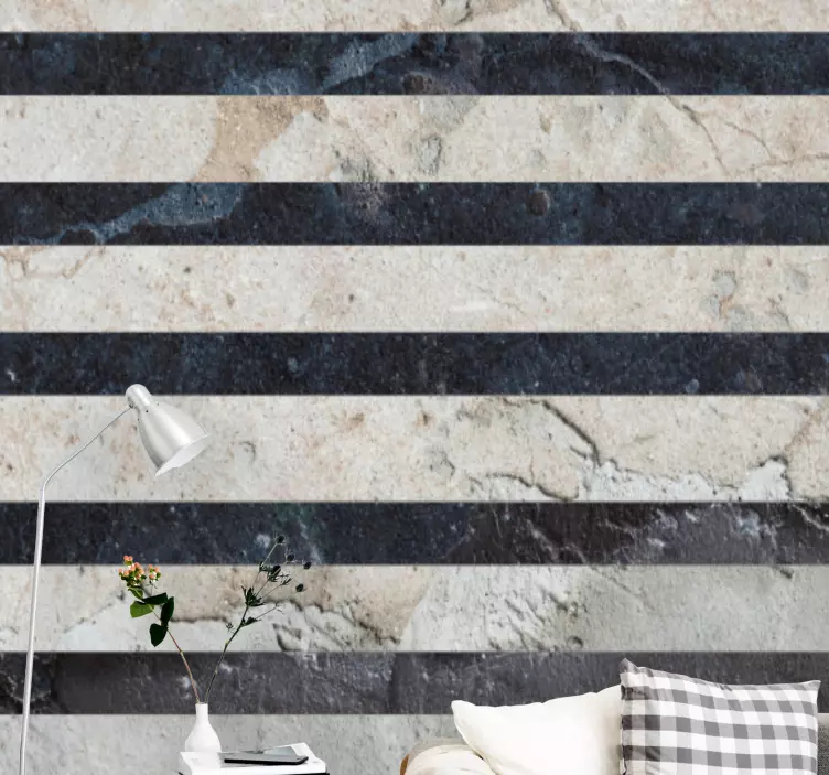 贴纸 卧室墙贴 优雅的纹理图案 - TenStickers