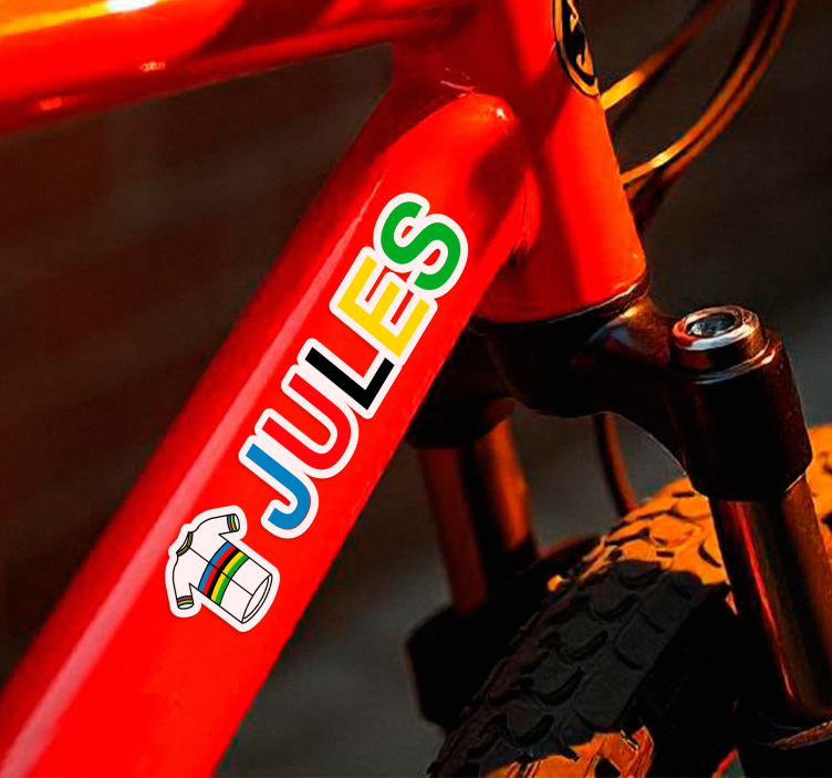 贴纸自行车自行车赛世界冠军 - TenStickers