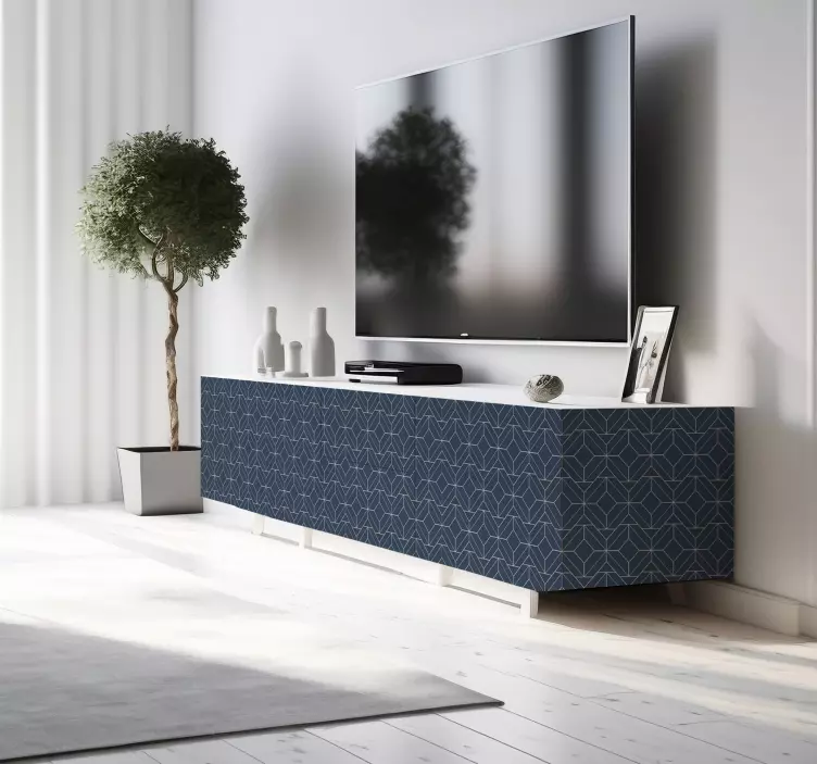 装饰墙纸贴 藍色藝術裝飾 - TenStickers