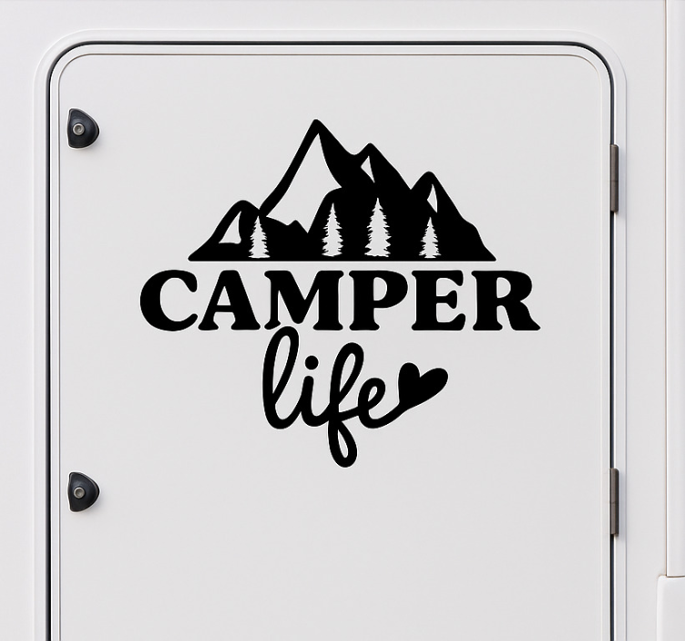 贴纸 大篷車 camper life - TenStickers