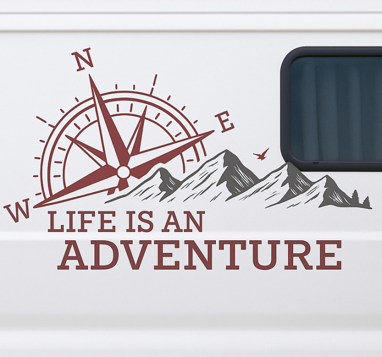 贴纸 大篷車 life is an adventure - TenStickers