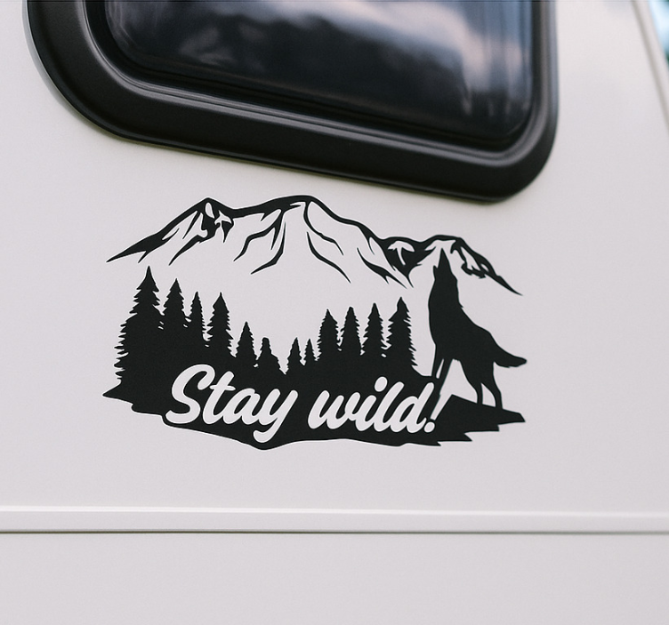 贴纸 大篷車 stay wild! - TenStickers