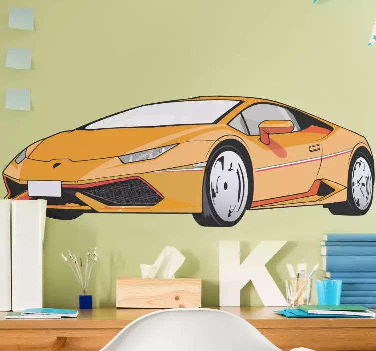 动物贴画动态运动车辆 - TenStickers