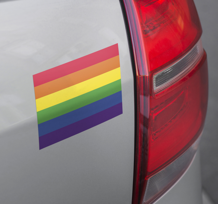 汽车贴纸 lgbtq旗帜 - TenStickers
