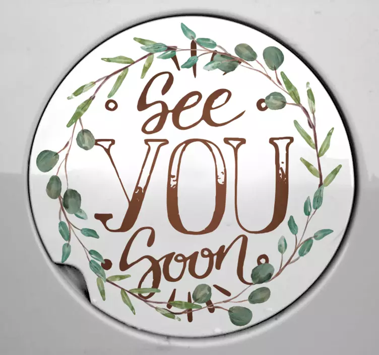 汽车贴纸期待再见 - TenStickers