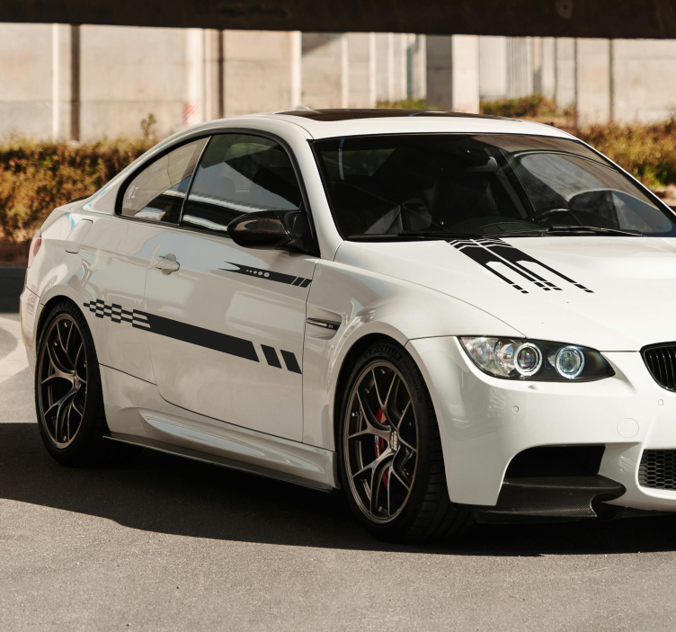 汽车贴纸三款条纹设计 - TenStickers