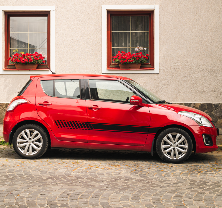 汽车贴纸渐变条纹设计 - TenStickers