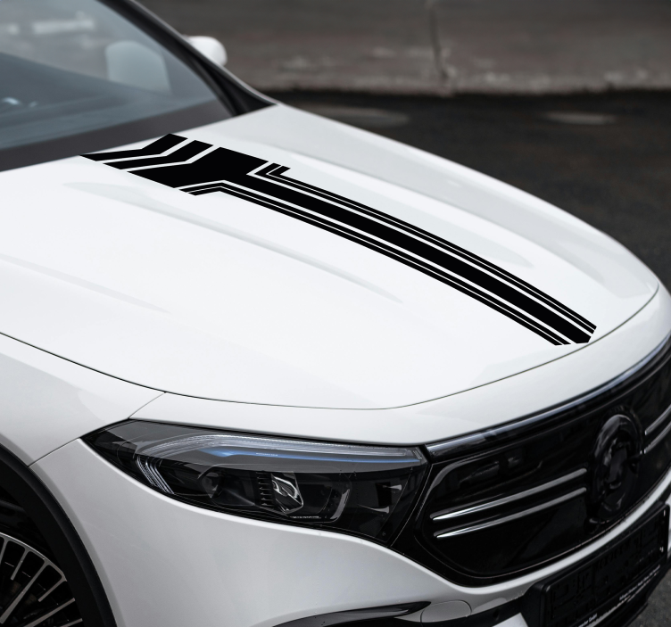 汽车贴纸箭头条纹设计 - TenStickers