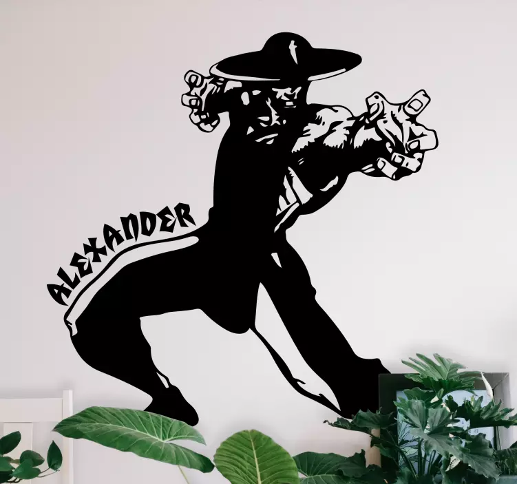 人物墙纸贴 动态可动人偶 - TenStickers