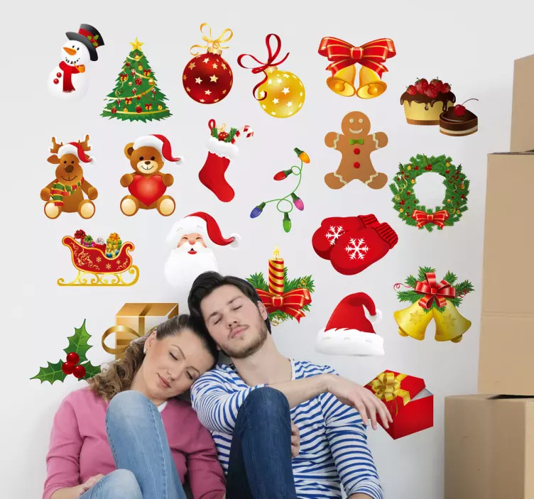 圣诞装饰贴纸 - TenStickers