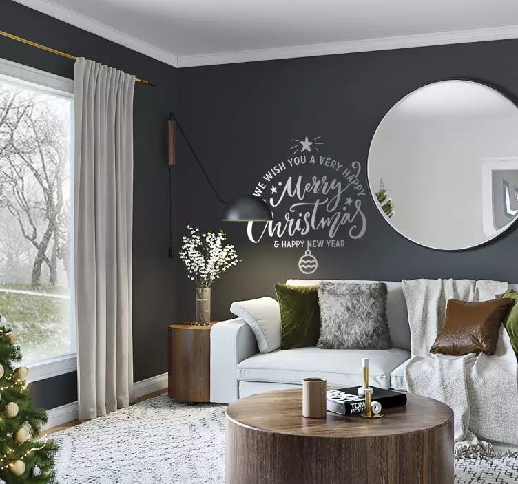 贴纸圣诞快乐假日祝福 - TenStickers