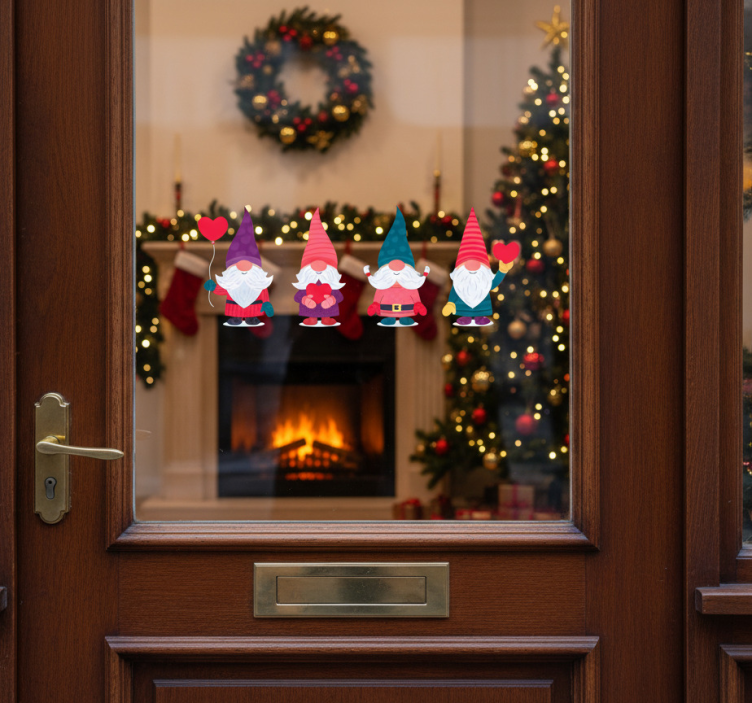 贴纸圣诞圣诞老人小精灵 - TenStickers