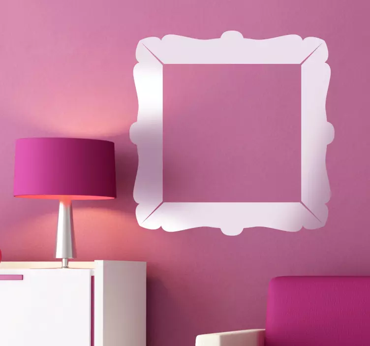 经典方形框架贴纸 - TenStickers