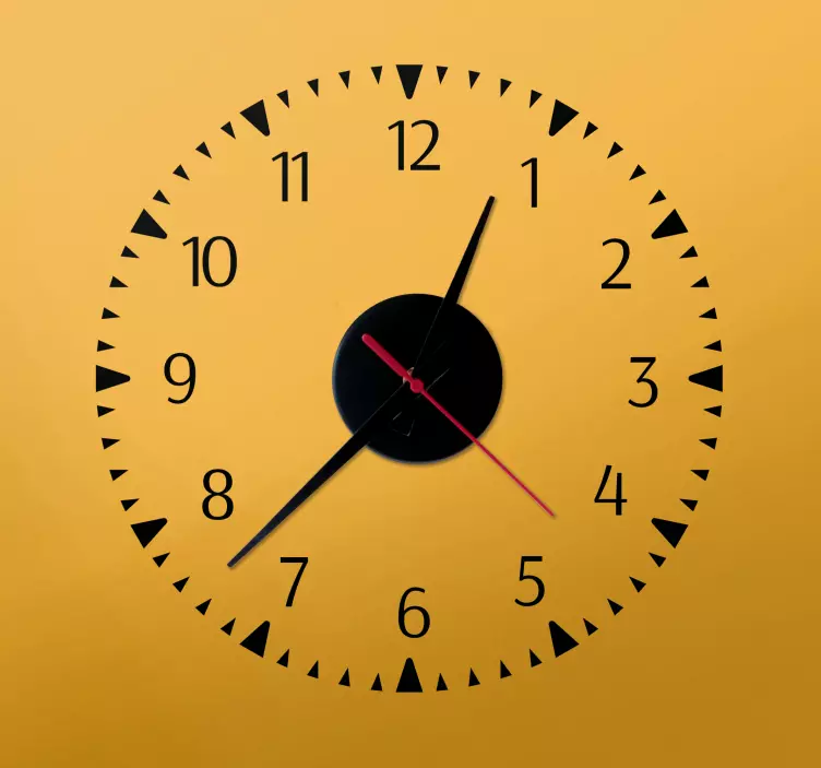 时钟墙贴纸 极简设计 - TenStickers