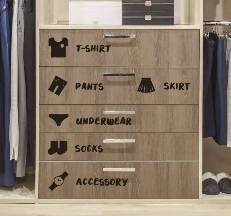 壁橱家具贴纸 - TenStickers