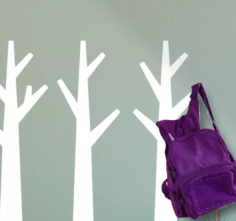 衣架贴纸 艺术化的树影 - TenStickers