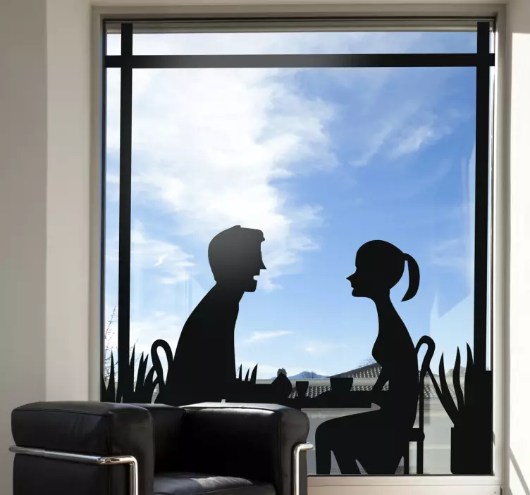 咖啡店日期贴花 - TenStickers