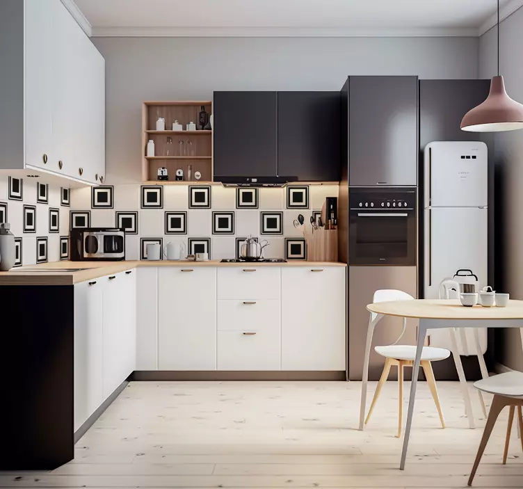 方形贴纸 正方形的瓷砖 - TenStickers