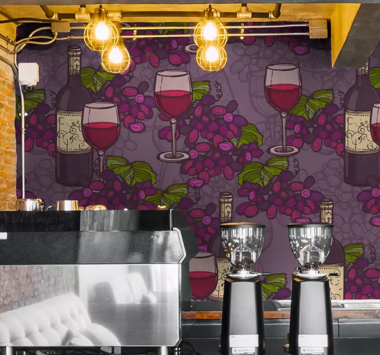 动物贴画酒杯图案 - TenStickers