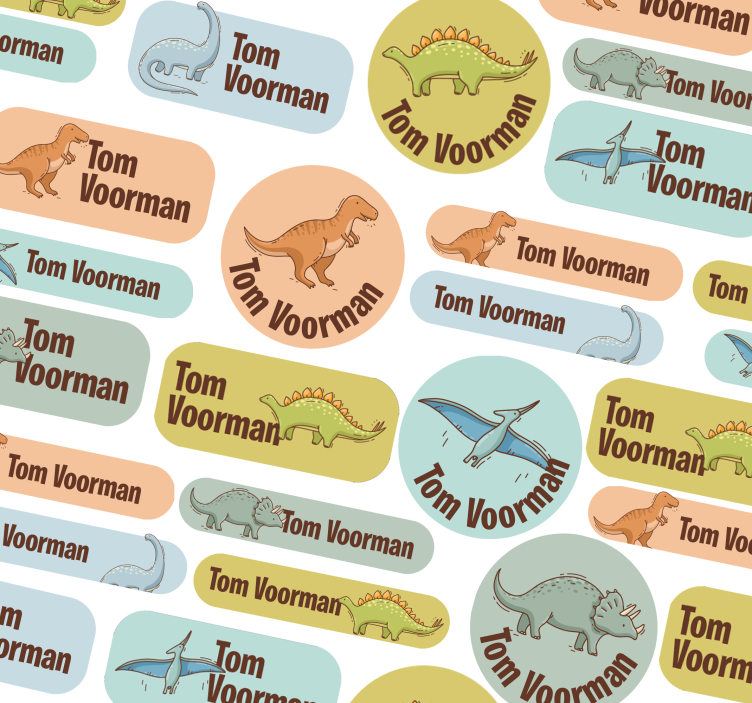 贴纸 个性贴纸 恐龙学校设计 - TenStickers