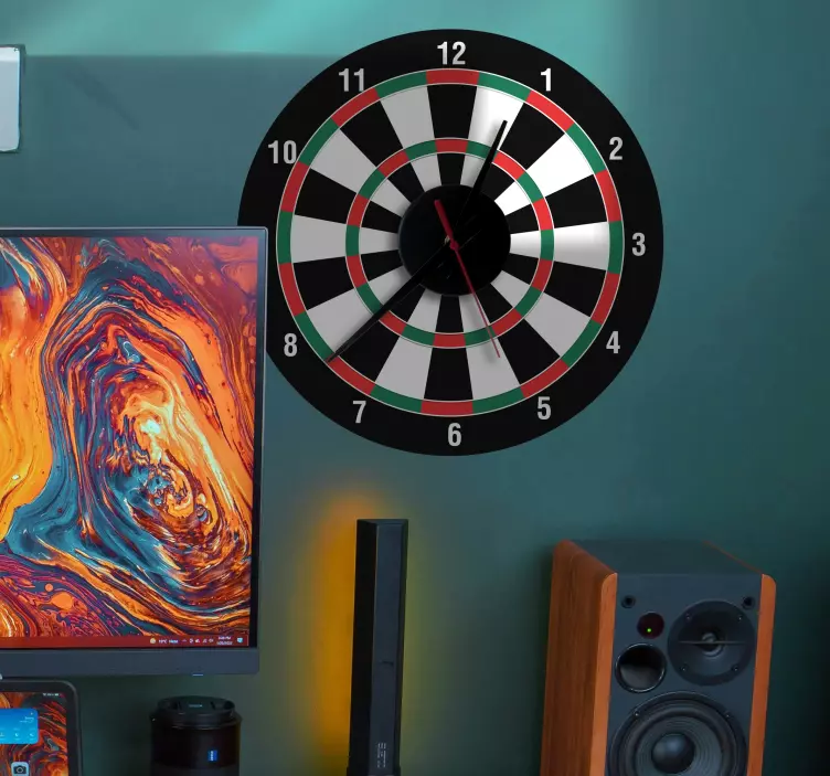 时钟墙贴纸 飞镖盘 - TenStickers