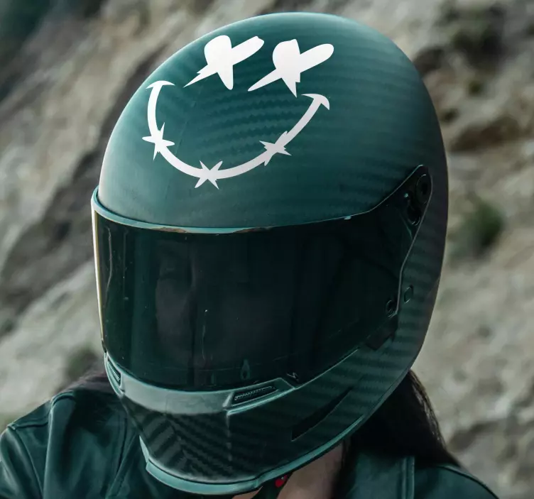 贴纸 摩托车贴纸 死笑 - TenStickers