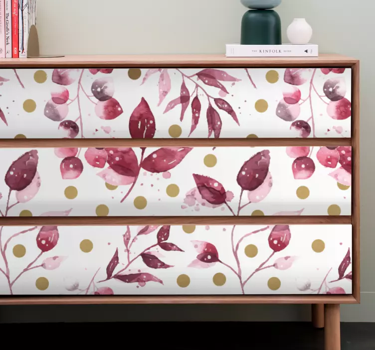 装饰墙纸 植物学叶子概念 - TenStickers