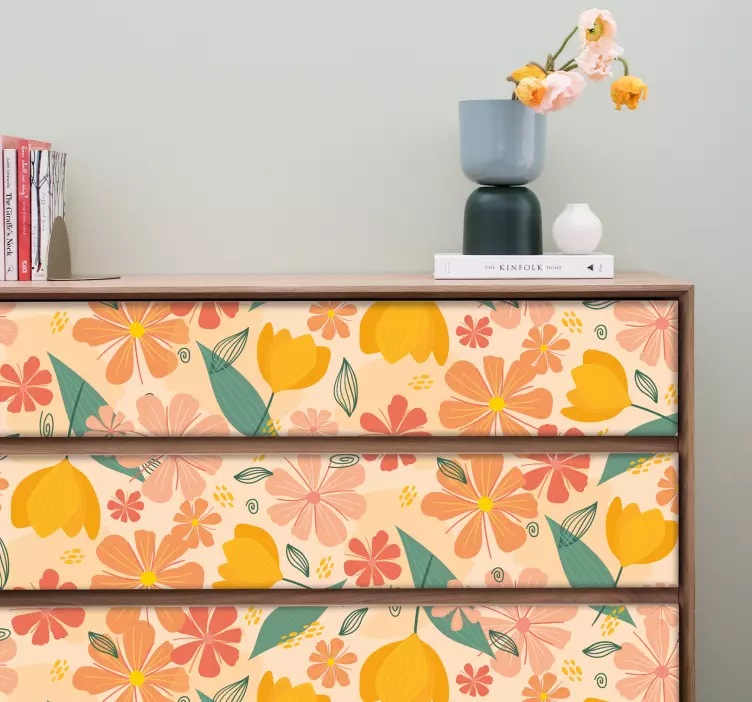 装饰墙纸 植物纹理饰面 - TenStickers