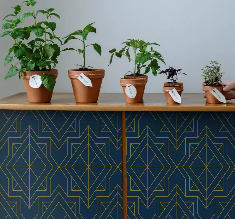 装饰墙纸几何图案面板 - TenStickers