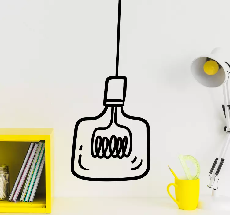 装饰墙纸搭配时尚悬挂灯具 - TenStickers