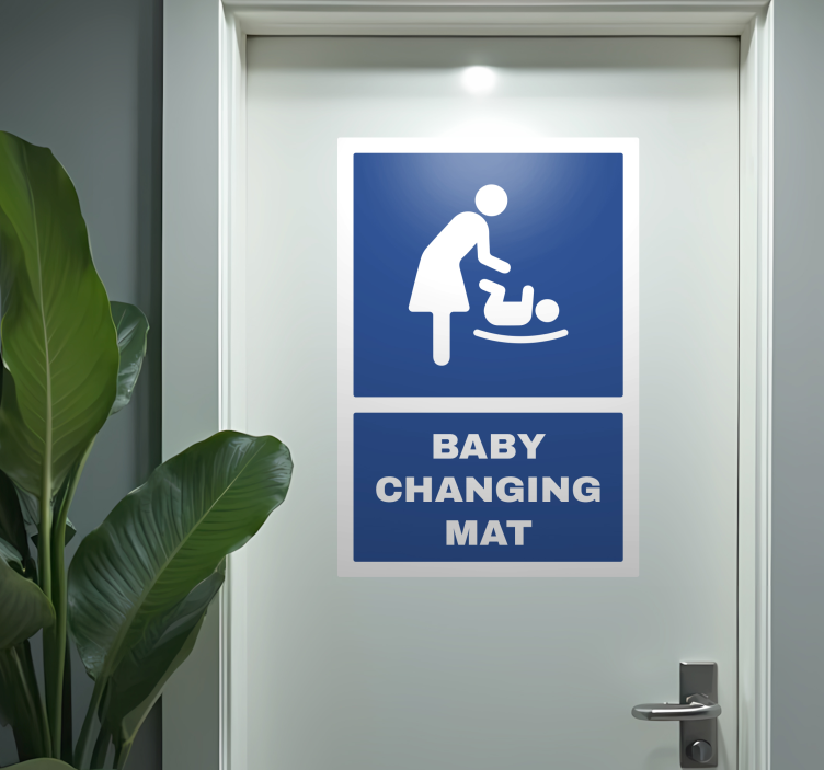 贴纸门贴 baby changing mat - TenStickers