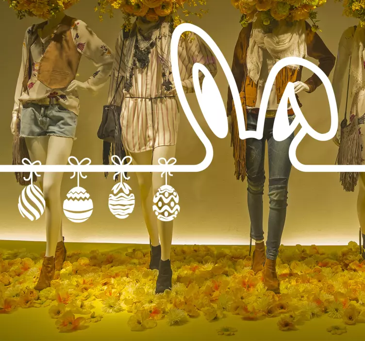 贴纸 店前标志 东方复活节展览会 - TenStickers