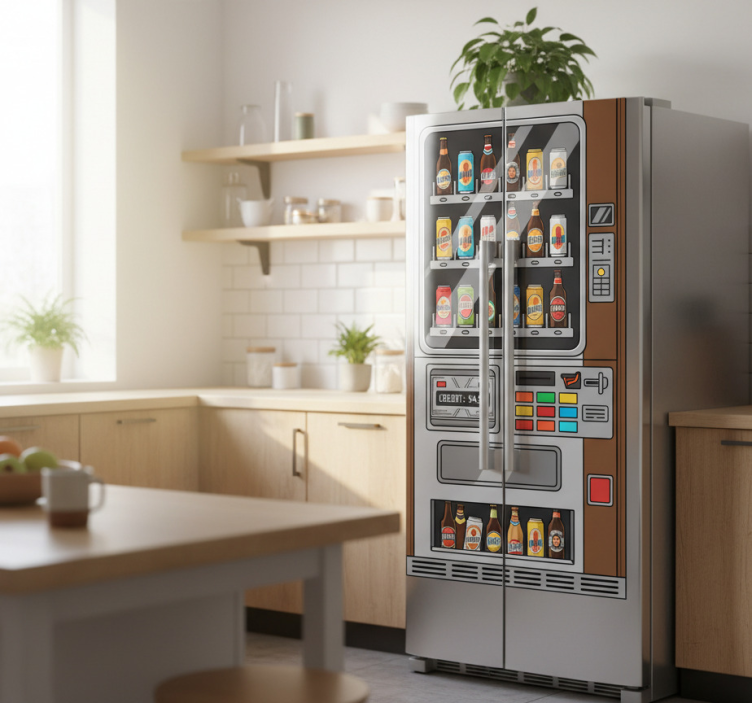 贴纸 冰箱贴纸 啤酒自动售货机 - TenStickers