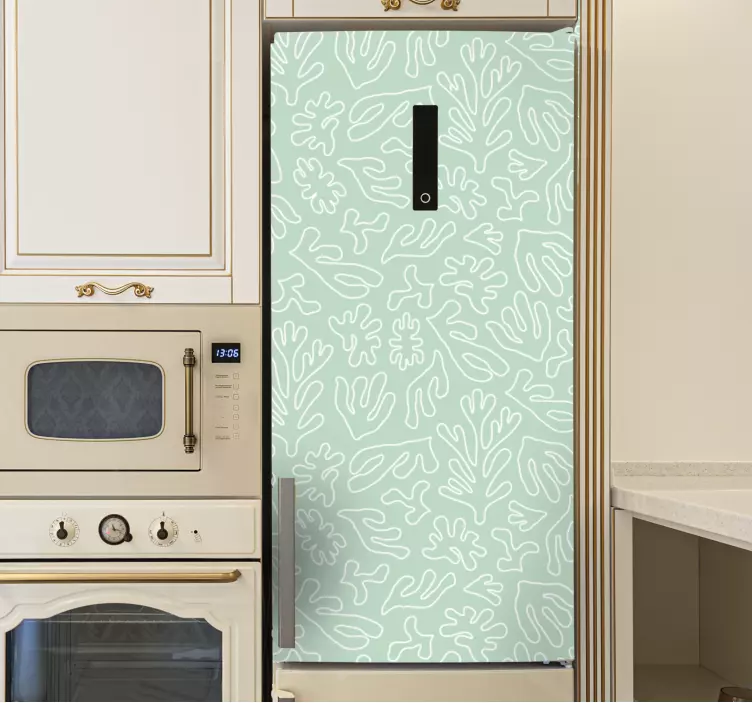 贴纸 冰箱贴纸 植物排列风格 - TenStickers