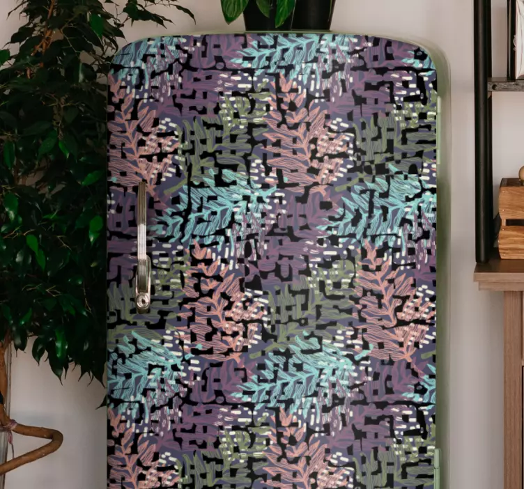 贴纸 冰箱贴纸 花卉叶子图案 - TenStickers