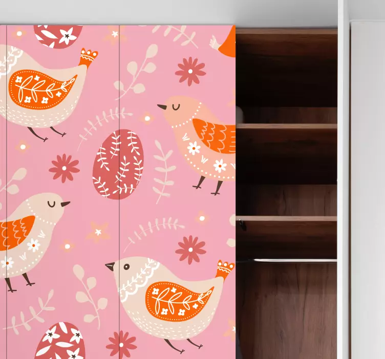 贴纸 冰箱贴纸 民俗复活节艺术 - TenStickers