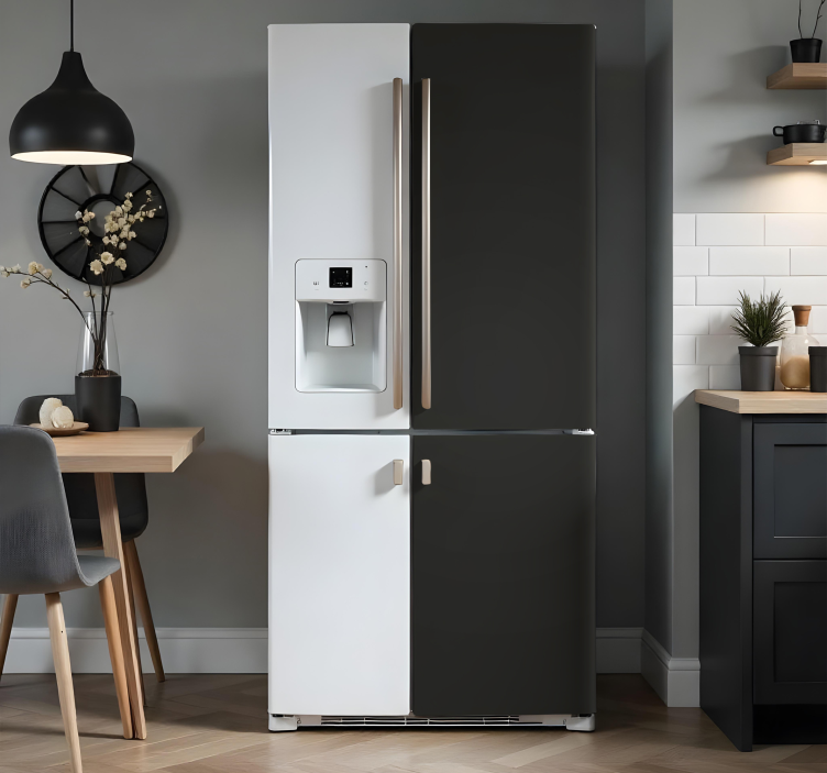 贴纸 冰箱贴纸 全黑色 - TenStickers