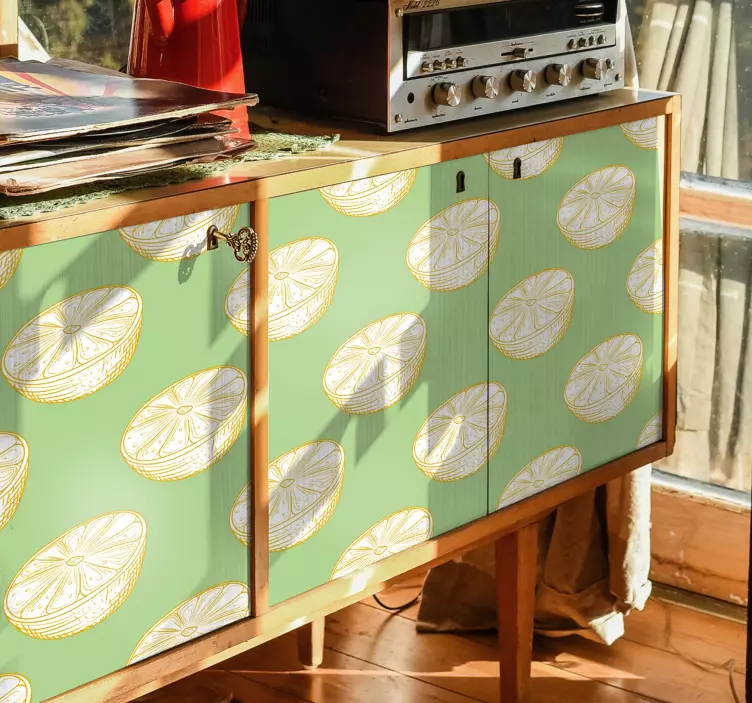 动物贴画柠檬片图案 - TenStickers