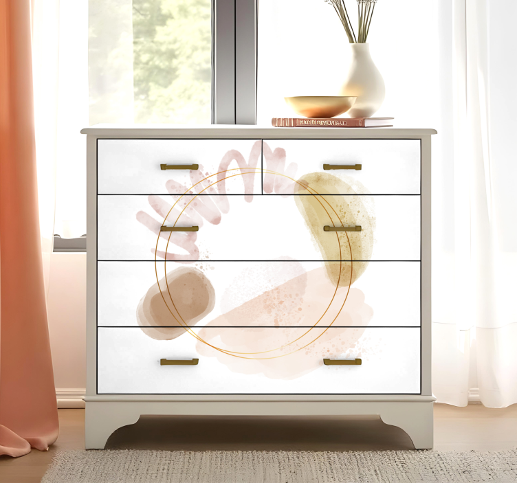 家具贴纸呈现抽象优雅形状 - TenStickers