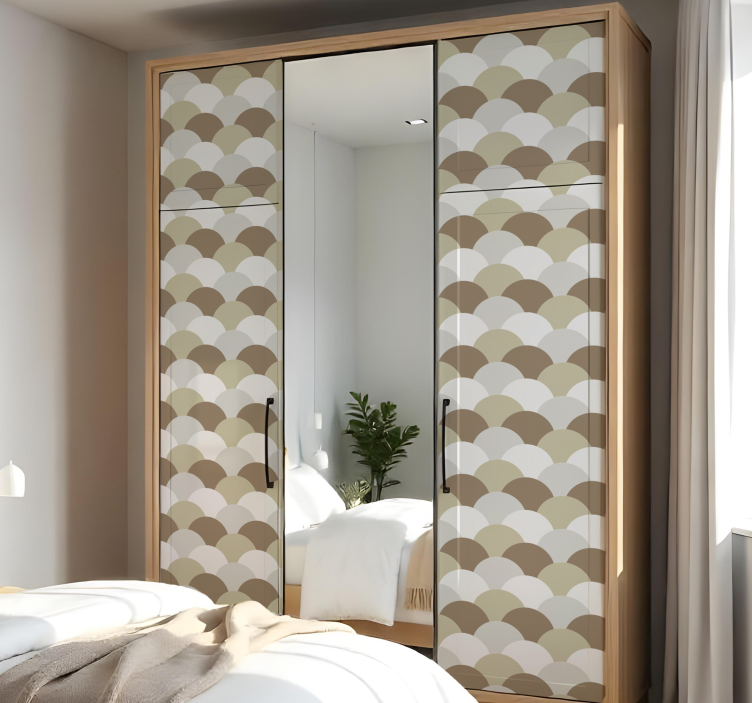 家具贴纸棕色鳞片 - TenStickers