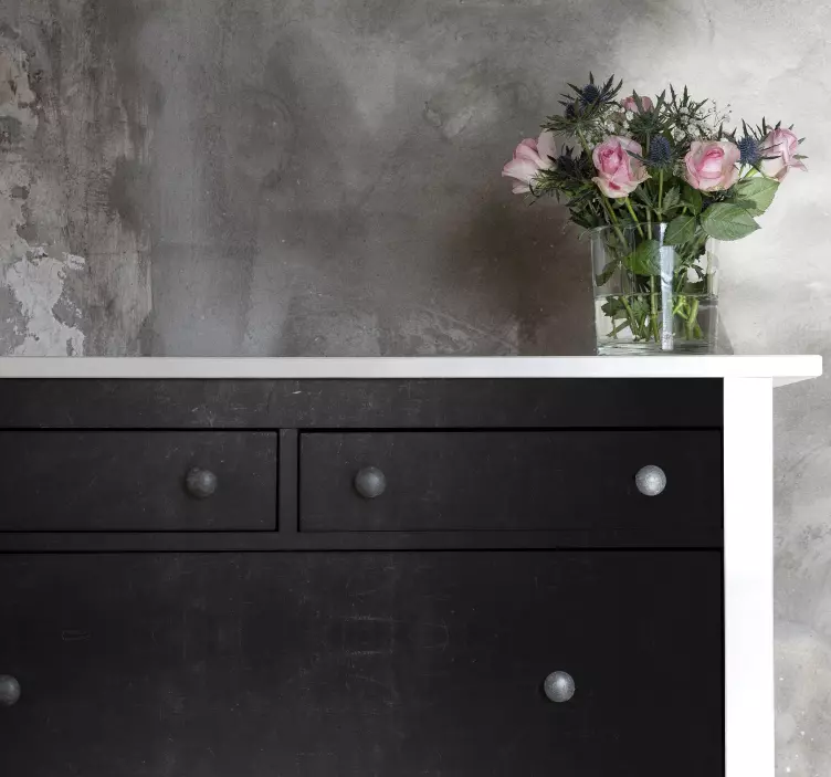 家具贴纸优雅黑色储物箱 - TenStickers