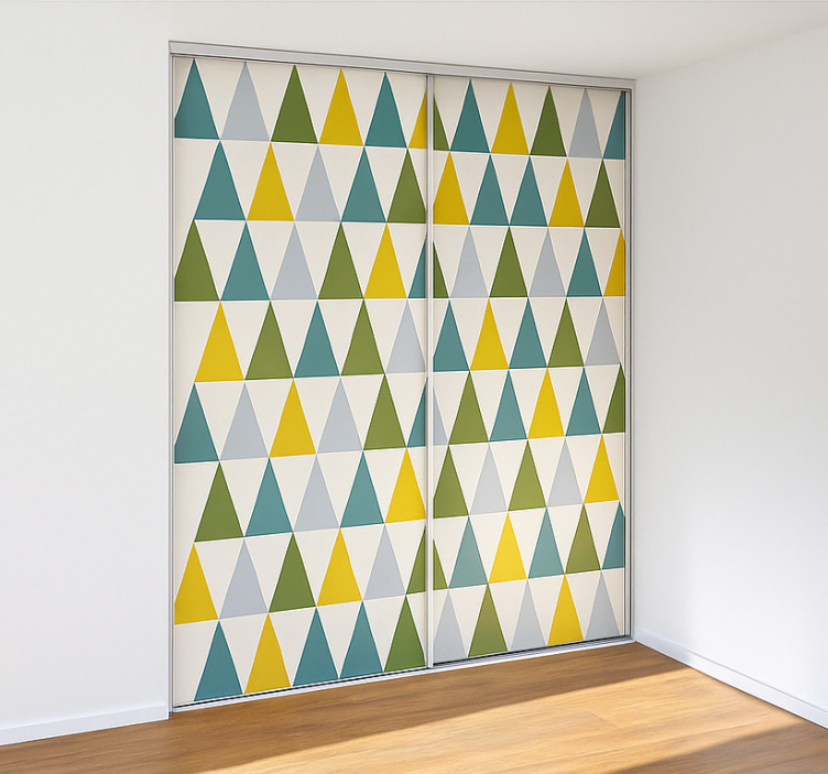 家具贴纸 极简三角形 - TenStickers