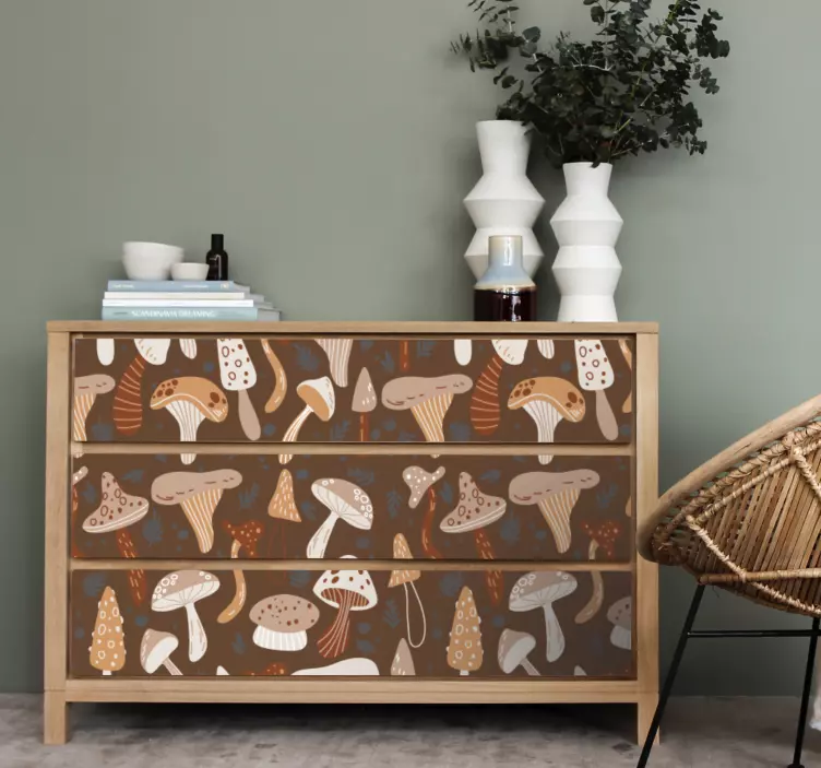 家具贴纸蘑菇组合设计 - TenStickers