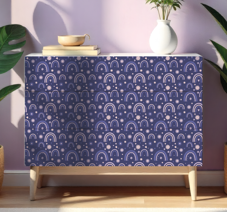 家具贴纸紫色彩虹 - TenStickers