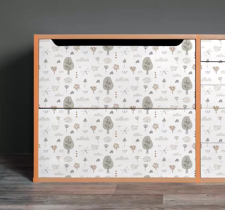 家具贴纸奇趣树木图案 - TenStickers