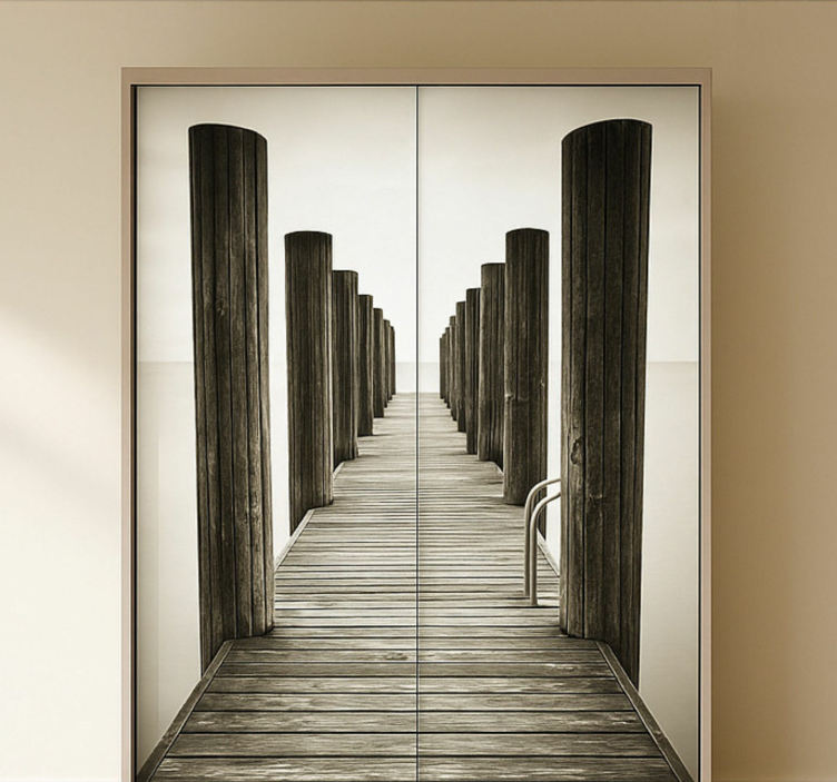 家具贴纸 木甲板 - TenStickers